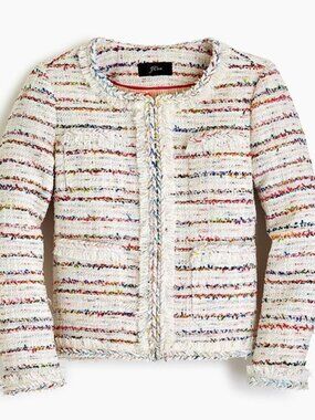 J.Crew Lady Jacket in Confetti Tweed | Size 6